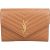 Saint Laurent Grain de Poudre Leather Clutch