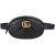 Gucci Black Matelassé Leather GG Marmont Belt Bag