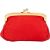 Prada Red Tessuto Triangel Kiss-Lock Coin Wallet