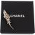 Chanel Crystal Leaf CC Brooch