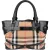 Burberry Nova-Check Monogram Medium Bridle Tote Handbag