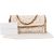 Stella McCartney Crochet Falabella Fold Over Clutch Crossbody Bag