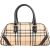 Burberry Nova-Check Monogram Boston Handbag