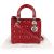 Christian Dior Quilted Patent Leather Lady Dior Handbag