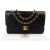 Chanel Quilted Lambskin 24K Gold Small Double Flap Shoulder Bag