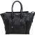 Céline Black Grained Leather Luggage Handbag