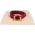 Gucci Red Leather Framed G Buckle Gürtel