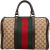 Gucci Monogram GG Canvas  Web Boston Bag 