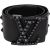 Louis Vuitton Black Leather Studded LV Initiales Pyramide Gürtel (75 / 30) M6909