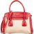 Prada Bicolor Saffiano & Canvas Handbag