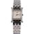 Hermès Silver Tone Heure H PM Diamond HH1.230 Damen Armbanduhr