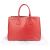 Prada Red Saffiano Leather Galleria Handbag