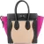 Céline Tricolor Suede Leather Luggage Handbag
