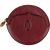 Must de Cartier Bordeaux Leather Coin Purse Wallet