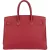 Hermès Clemence Leather Palladium Rouge H Birkin 35 Handbag