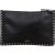 Valentino Black Leather Rockstud Clutch