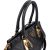 Prada Black Leather Buckle Tote Handbag
