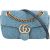 Gucci Denim Matelassé Denim Pearl GG Marmont Crossbody Bag