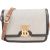 Burberry Canvas Bicolor Leather Small TB Crossbody Bag