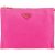 Prada Canapa Cotton Triangle Pouch Bag