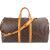 Sac de voyage Louis Vuitton Keepall 55 en toile Monogram avec bandoulière