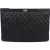 Chanel Quilted Caviar Leather CC Boy Clutch