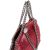 Stella McCartney Metallic Shaggy Mini Falabella Fold Over Tote Crossbody Handbag