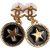 Chanel CC Star Dangle Earrings