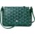 Goyard Green Goyardine Monogram Plumet Plat Crossbody Bag