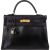 Hermès Noir Box Calf Leather Kelly 32 Handbag