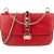 Valentino Garavani Leather Red Leather Rockstud Glam Lock Crossbody Bag
