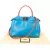 Fendi Blue Leather Peekaboo Handbag