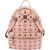 MCM Visetos Monogram Stark Studded 2 in 1 Mini Backpack