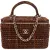 Chanel Stitching Tweed Vanity Case Crossbody Bag