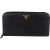 Prada Saffiano Leather Zip Around Wallet