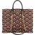 Miu Miu Jacquard Fabric Tote Handbag