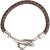 Hermès Jumbo Hook Braided Leather Bracelet