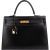 Hermès Noir Boxcalf Kelly 35 Sellier Handbag