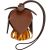 Miu Miu Bicolor Leather Flower Bag Charm