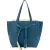 Céline Blue Leather Cabas Phantom Drawstring Tassel Shoulder Bag