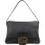 Fendi Black Leather Mamma Baguette Shoulder Bag
