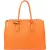 Prada Orange Saffiano Leather Turnlock Double Handbag