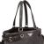Prada Dark Brown Vitello Daino Leather Buckle Satchel Handbag