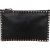 Valentino Black Leather Rockstud Clutch