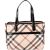 Burberry Nova-Check Monogram Patent Leather Tote Shoulder Bag