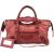 Balenciaga Red Leather Classic City Handbag