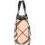 Burberry Nova-Check Monogram Patent Leather Small Tote Handbag