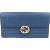 Gucci Pebbled Leather Interlocking GG Continental Wallet
