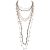Chanel Multi-Strand Pearl Leather Chain CC Sautoir Necklace