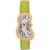 Exaequo Gold Tone Green Leather Soft Damenuhr